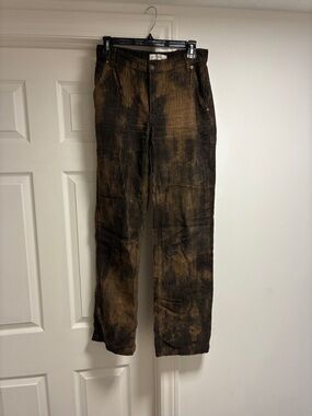 We The Free Corduroy Pants in Brown/Black - Classic Straight Fit